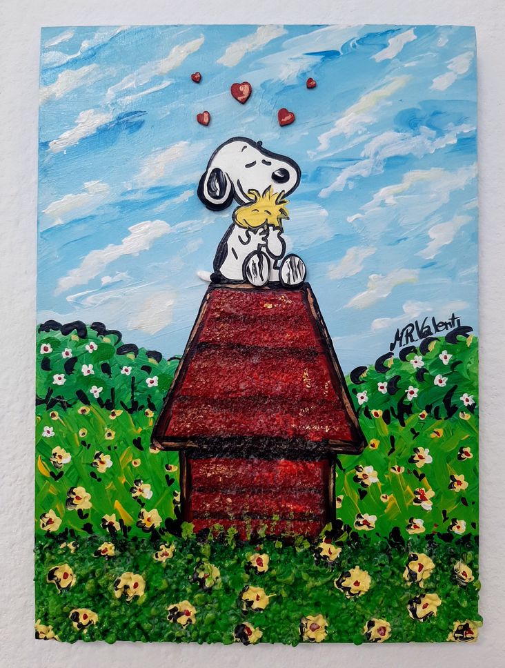 Gemälde von Snoopy von Meri Valenti