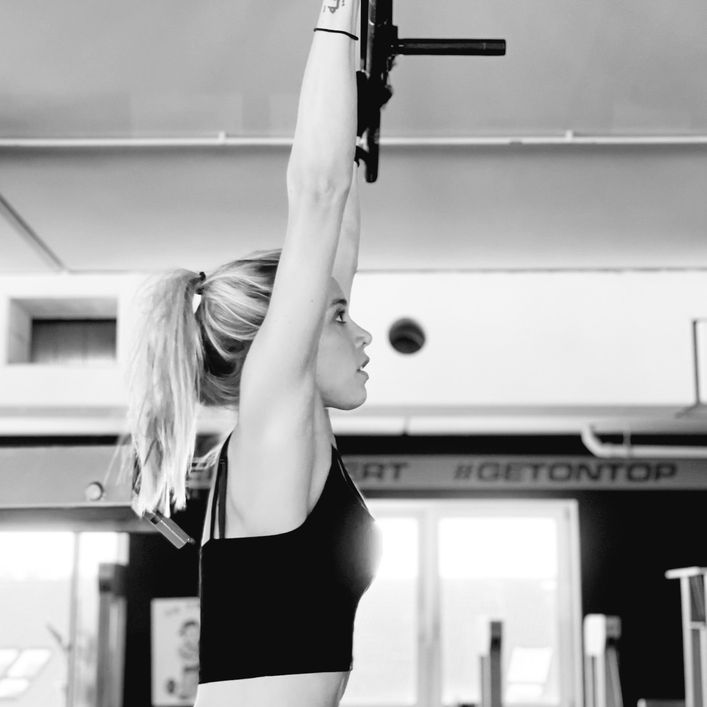 Kate Otte im Fitnessstudio