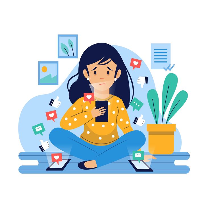 Person checking social media anxiously